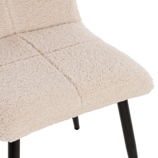 ΚΑΡΕΚΛΑ SHELLY HM8590.02 ΛΕΥΚΟ TEDDY ΥΦΑΣΜΑ ME ΜΕΤΑΛΛΙΚΑ ΜΑΥΡΑ ΠΟΔΙΑ 48x64x87Yεκ. - 2τεμ ** ΚΑΡΕΚΛΑ SHELLY HM8590.02 ΛΕΥΚΟ TEDDY ΥΦΑΣΜΑ ME ΜΕΤΑΛΛΙΚΑ ΜΑΥΡΑ ΠΟΔΙΑ 48x64x87Yεκ. - 2τεμ **