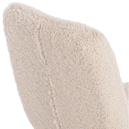 ΚΑΡΕΚΛΑ SHELLY HM8590.02 ΛΕΥΚΟ TEDDY ΥΦΑΣΜΑ ME ΜΕΤΑΛΛΙΚΑ ΜΑΥΡΑ ΠΟΔΙΑ 48x64x87Yεκ. - 2τεμ ** ΚΑΡΕΚΛΑ SHELLY HM8590.02 ΛΕΥΚΟ TEDDY ΥΦΑΣΜΑ ME ΜΕΤΑΛΛΙΚΑ ΜΑΥΡΑ ΠΟΔΙΑ 48x64x87Yεκ. - 2τεμ **