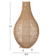 Φωτιστικο δαπεδου hm7835 rattan σε φυσικο χρωμα φ55x101υεκ. **