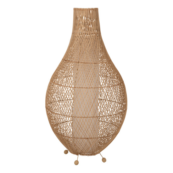 Φωτιστικο δαπεδου hm7835 rattan σε φυσικο χρωμα φ55x101υεκ. **