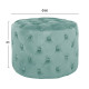 Σκαμπο kassie φυστικι βελουδο τυπου chesterfield hm8406.07 φ60x43υ εκ. **