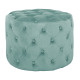 Σκαμπο kassie φυστικι βελουδο τυπου chesterfield hm8406.07 φ60x43υ εκ. **