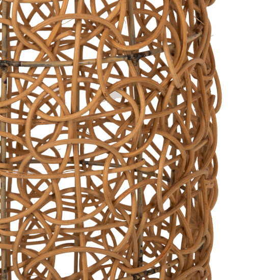 Φωτιστικο δαπεδου hm7877 rattan σε φυσικο χρωμα φ24x62yεκ. **
