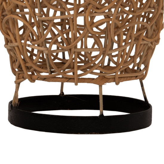 Φωτιστικο δαπεδου hm7877 rattan σε φυσικο χρωμα φ24x62yεκ. **