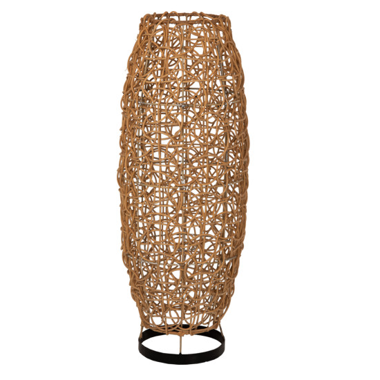 Φωτιστικο δαπεδου hm7877 rattan σε φυσικο χρωμα φ24x62yεκ. **
