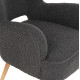 Μπερζερα πολυθρονα mylie γκρι μπουκλε hm8394.21 66x75x93υ εκ. **