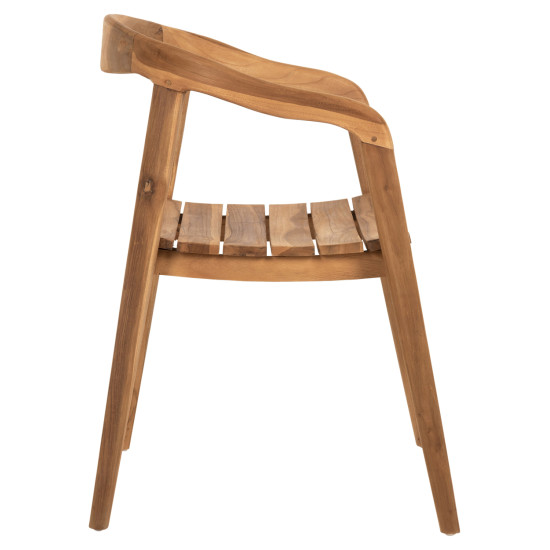 Πολυθρονα deus hm9621 ξυλο teak 54x56x76yεκ. **