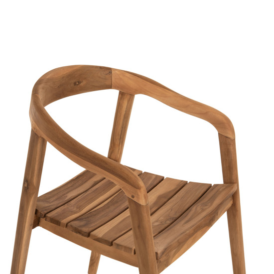 Πολυθρονα deus hm9621 ξυλο teak 54x56x76yεκ. **