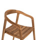 Πολυθρονα deus hm9621 ξυλο teak 54x56x76yεκ. **