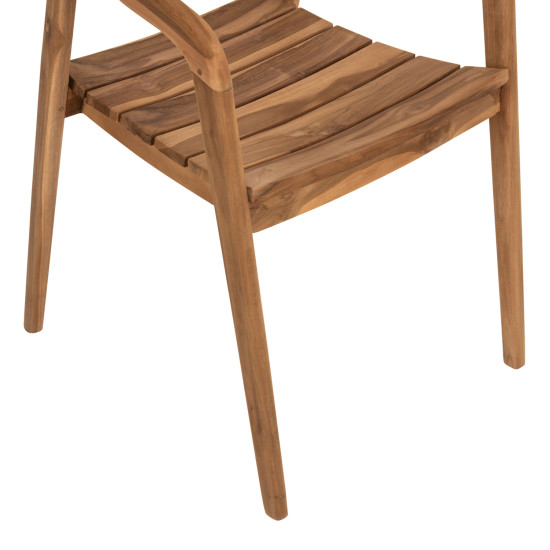 Πολυθρονα deus hm9621 ξυλο teak 54x56x76yεκ. **