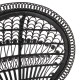 Πολυθρονα royal peacock hm9342.03 rattan μαυρο-μαξιλαρι καφε 114x72x150yεκ. **