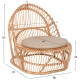 Πολυθρονα entropy hm9840.01 rattan φυσικο με εκρου μαξιλαρι 80x97x85υεκ. **