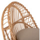 Πολυθρονα entropy hm9840.01 rattan φυσικο με εκρου μαξιλαρι 80x97x85υεκ. **
