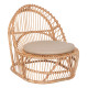 Πολυθρονα entropy hm9840.01 rattan φυσικο με εκρου μαξιλαρι 80x97x85υεκ. **