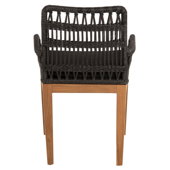 Πολυθρονα stardom hm9760.03 ξυλο τεακ σε μελι και μαυρο σχοινι 57x65x83yεκ. ** Πολυθρονα stardom hm9760.03 ξυλο τεακ σε μελι και μαυρο σχοινι 57x65x83yεκ. **