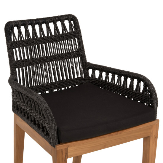 Πολυθρονα stardom hm9760.03 ξυλο τεακ σε μελι και μαυρο σχοινι 57x65x83yεκ. ** Πολυθρονα stardom hm9760.03 ξυλο τεακ σε μελι και μαυρο σχοινι 57x65x83yεκ. **