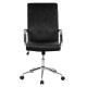 Καρεκλα γραφειου josef hm1181.04 μαυρο βελουδο-inox βαση 58x61x105-113yεκ. **