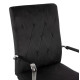 Καρεκλα γραφειου josef hm1181.04 μαυρο βελουδο-inox βαση 58x61x105-113yεκ. **
