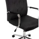 Καρεκλα γραφειου josef hm1181.04 μαυρο βελουδο-inox βαση 58x61x105-113yεκ. **