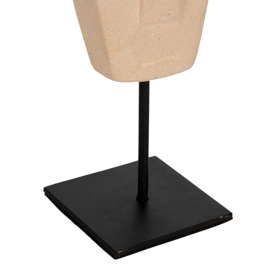 Επιτραπεζιο διακοσμητικο προσωπο hm4312 paras stone-μαυρο μεταλλικο stand 9x3x22yεκ. ** Επιτραπεζιο διακοσμητικο προσωπο hm4312 paras stone-μαυρο μεταλλικο stand 9x3x22yεκ. **