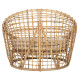 Πολυθρονα ento hm9814 rattan σε φυσικο-μπεζ μαξιλαρι 85x75x67yεκ. **