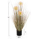 Διακοσμητικο συνθετικο φυτο hm4016 dandelion/grass σε γλαστρα φ9,5x9-62υεκ. **