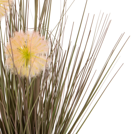 Διακοσμητικο συνθετικο φυτο hm4016 dandelion/grass σε γλαστρα φ9,5x9-62υεκ. **