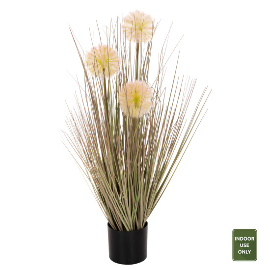 Διακοσμητικο συνθετικο φυτο hm4016 dandelion/grass σε γλαστρα φ9,5x9-62υεκ. **