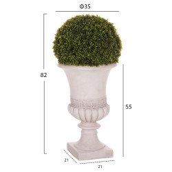 Διακοσμητικο συνθετικο φυτο hm4023 πυξαρι σε αμφορεα μαγνησιου 82υεκ. ** Διακοσμητικο συνθετικο φυτο hm4023 πυξαρι σε αμφορεα μαγνησιου 82υεκ. **