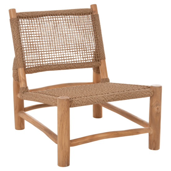 Καρεκλα londer hm5986 ξυλο teak σε φυσικο και συνθετικο rattan 63x77x77υεκ. ** Καρεκλα londer hm5986 ξυλο teak σε φυσικο και συνθετικο rattan 63x77x77υεκ. **