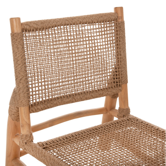 Καρεκλα londer hm5986 ξυλο teak σε φυσικο και συνθετικο rattan 63x77x77υεκ. ** Καρεκλα londer hm5986 ξυλο teak σε φυσικο και συνθετικο rattan 63x77x77υεκ. **