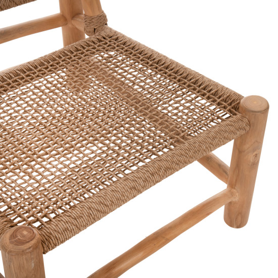 Καρεκλα londer hm5986 ξυλο teak σε φυσικο και συνθετικο rattan 63x77x77υεκ. ** Καρεκλα londer hm5986 ξυλο teak σε φυσικο και συνθετικο rattan 63x77x77υεκ. **