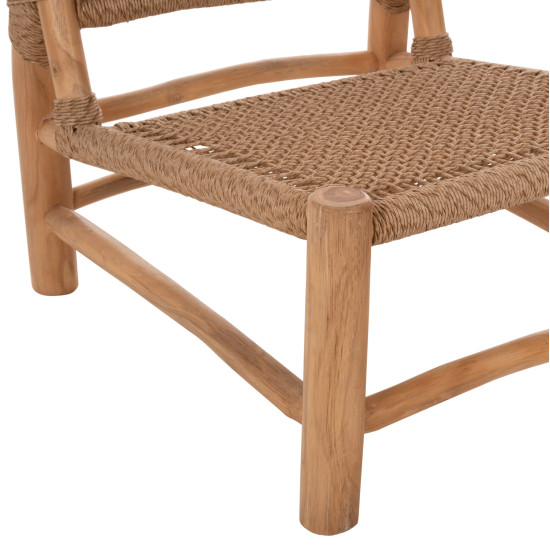 Καρεκλα londer hm5986 ξυλο teak σε φυσικο και συνθετικο rattan 63x77x77υεκ. ** Καρεκλα londer hm5986 ξυλο teak σε φυσικο και συνθετικο rattan 63x77x77υεκ. **