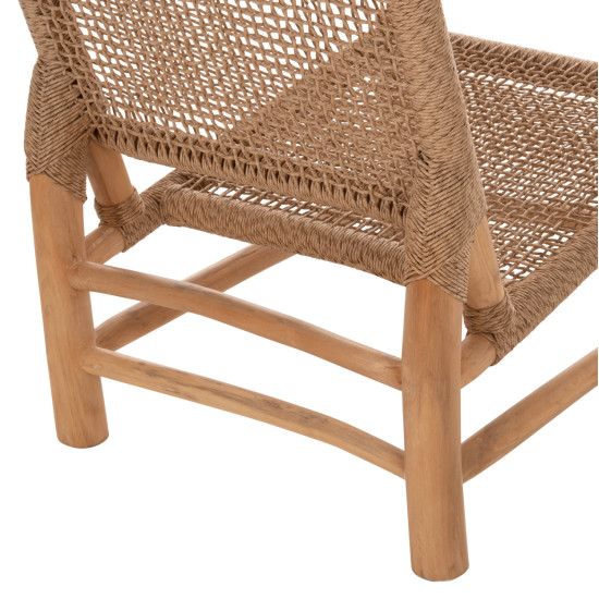 Καρεκλα londer hm5986 ξυλο teak σε φυσικο και συνθετικο rattan 63x77x77υεκ. ** Καρεκλα londer hm5986 ξυλο teak σε φυσικο και συνθετικο rattan 63x77x77υεκ. **