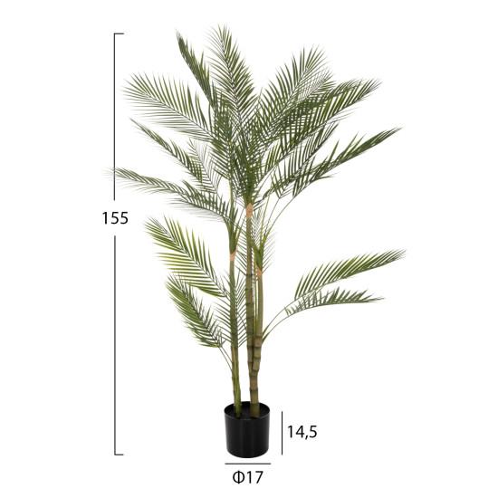 Διακοσμητικο συνθετικο φυτο hm7970 kwai tree σε γλαστρα φ17x14,5-155υεκ. **