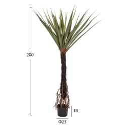Διακοσμητικο συνθετικο φυτο hm7989 δεντρο sisal σε γλαστρα 200υεκ. **