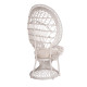 Πολυθρονα royal peacock hm9342.02 rattan σε λευκο-μαξιλαρι λευκο 114x72x150yεκ. **