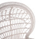 Πολυθρονα royal peacock hm9342.02 rattan σε λευκο-μαξιλαρι λευκο 114x72x150yεκ. **