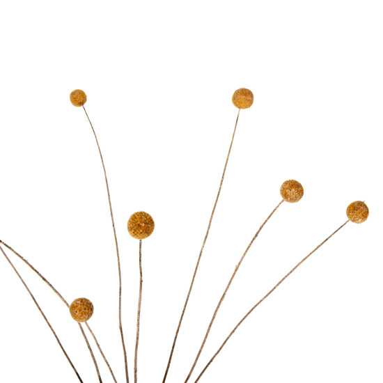 DECORATIVE DRIED BOUQUET CRASPEDIA GLOBOSA HM7956 YELLOW 63Hcm. **
