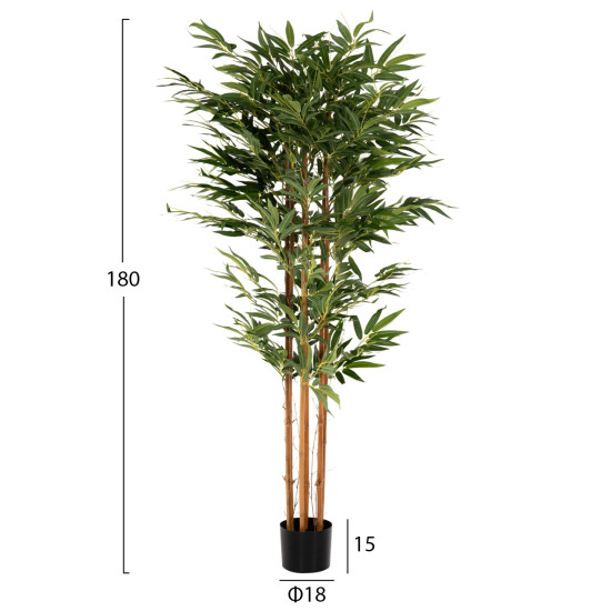 Διακοσμητικο συνθετικο φυτο hm4004 bamboo σε γλαστρα 180υεκ. **