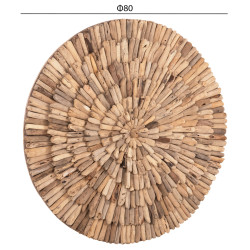 Διακοσμητικο τοιχου στρογγυλο chiiki hm4299 driftwood σε φυσικο φ80 εκ. ** Διακοσμητικο τοιχου στρογγυλο chiiki hm4299 driftwood σε φυσικο φ80 εκ. **