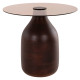 Βοηθητικα τραπεζακια 2τμχ chang hm9668 ξυλο mango-γυαλι top φ55x49,5υ & φ40x36,5υεκ. **