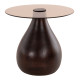 Βοηθητικα τραπεζακια 2τμχ chang hm9668 ξυλο mango-γυαλι top φ55x49,5υ & φ40x36,5υεκ. **