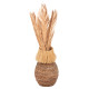 DECORATIVE DRIED 3-LEAF SET OF PALM TREE HM7958 GOLD 110Hcm. **