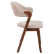 ΚΑΡΕΚΛΑ RIDER HM9734.02 RUBBERWOOD ΣΕ ΚΑΡΥΔΙ-ΥΦΑΣΜΑ ΕΚΡΟΥ 59x59x83Yεκ. - 2τεμ **