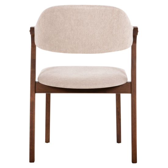 ΚΑΡΕΚΛΑ RIDER HM9734.02 RUBBERWOOD ΣΕ ΚΑΡΥΔΙ-ΥΦΑΣΜΑ ΕΚΡΟΥ 59x59x83Yεκ. - 2τεμ **