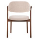 ΚΑΡΕΚΛΑ RIDER HM9734.02 RUBBERWOOD ΣΕ ΚΑΡΥΔΙ-ΥΦΑΣΜΑ ΕΚΡΟΥ 59x59x83Yεκ. - 2τεμ **