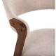 ΚΑΡΕΚΛΑ RIDER HM9734.02 RUBBERWOOD ΣΕ ΚΑΡΥΔΙ-ΥΦΑΣΜΑ ΕΚΡΟΥ 59x59x83Yεκ. - 2τεμ **