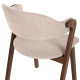 ΚΑΡΕΚΛΑ RIDER HM9734.02 RUBBERWOOD ΣΕ ΚΑΡΥΔΙ-ΥΦΑΣΜΑ ΕΚΡΟΥ 59x59x83Yεκ. - 2τεμ **