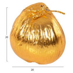 Επιτραπεζιο διακοσμητικο hm4326.03 καρυδα σε χρυσο χρωμα 20x20x20υεκ ** Επιτραπεζιο διακοσμητικο hm4326.03 καρυδα σε χρυσο χρωμα 20x20x20υεκ **